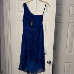 Ark & Co Elegant Blue One-Shoulder Dress